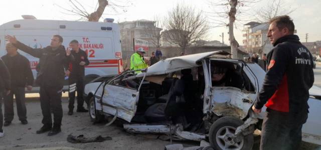 Erbaa'da kaza 1 yaralı.